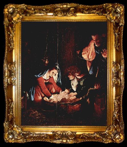 framed  Lorenzo Lotto Christi Geburt, ta009-2